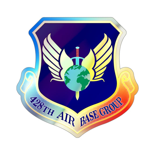 428th Air Base Group (U.S. Air Force) Holographic STICKER Die-Cut Vinyl Decal-6 Inch-The Sticker Space