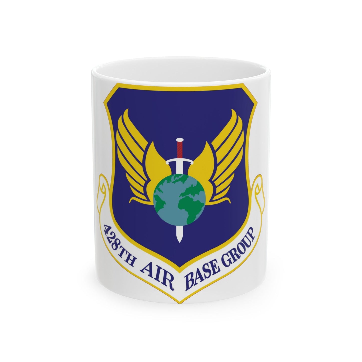 428th Air Base Group (U.S. Air Force) White Coffee Mug-11oz-The Sticker Space