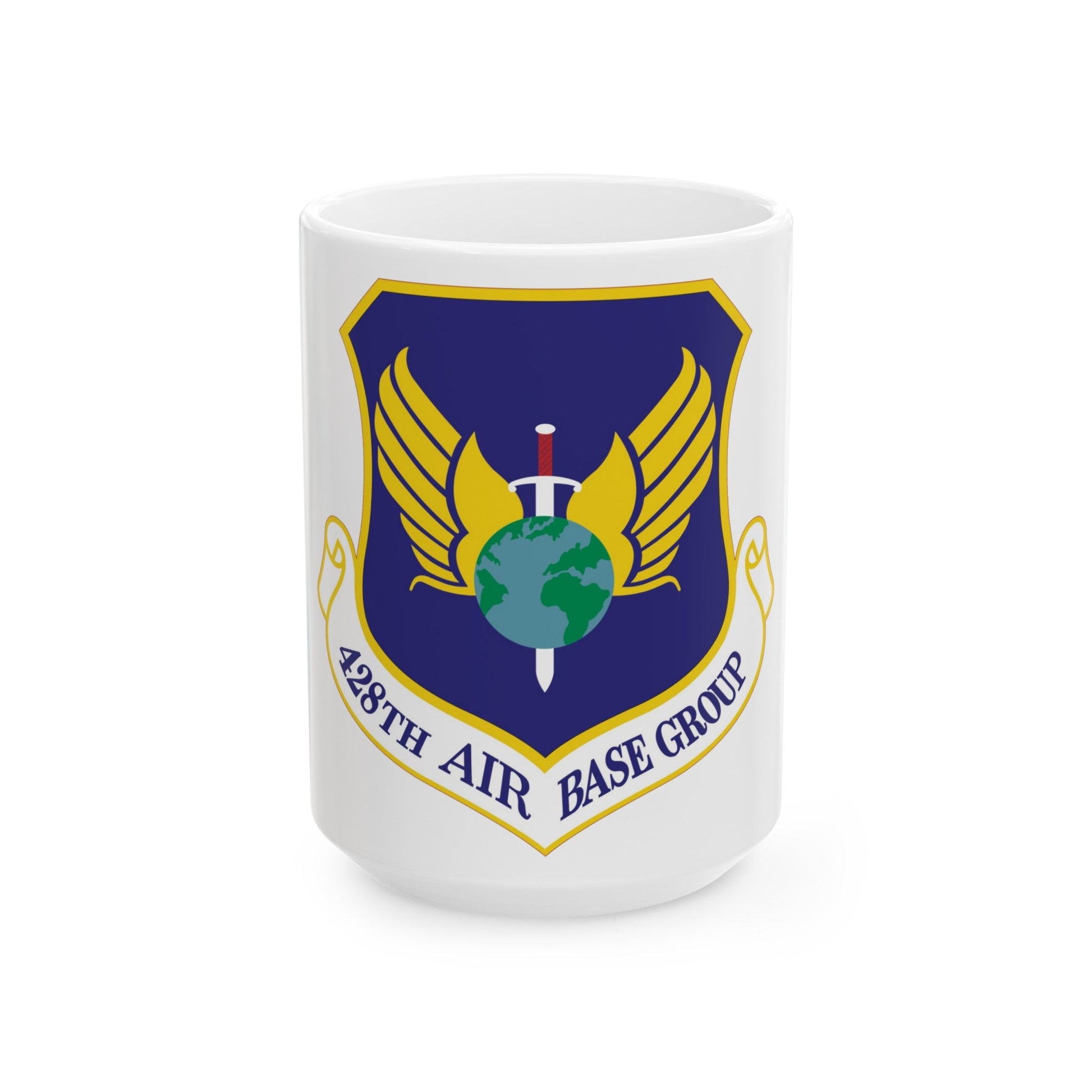 428th Air Base Group (U.S. Air Force) White Coffee Mug-15oz-The Sticker Space