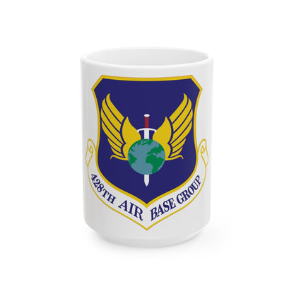 428th Air Base Group (U.S. Air Force) White Coffee Mug-15oz-The Sticker Space