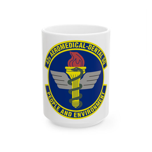 42d Aeromedical Dental Squadron (U.S. Air Force) White Coffee Mug
