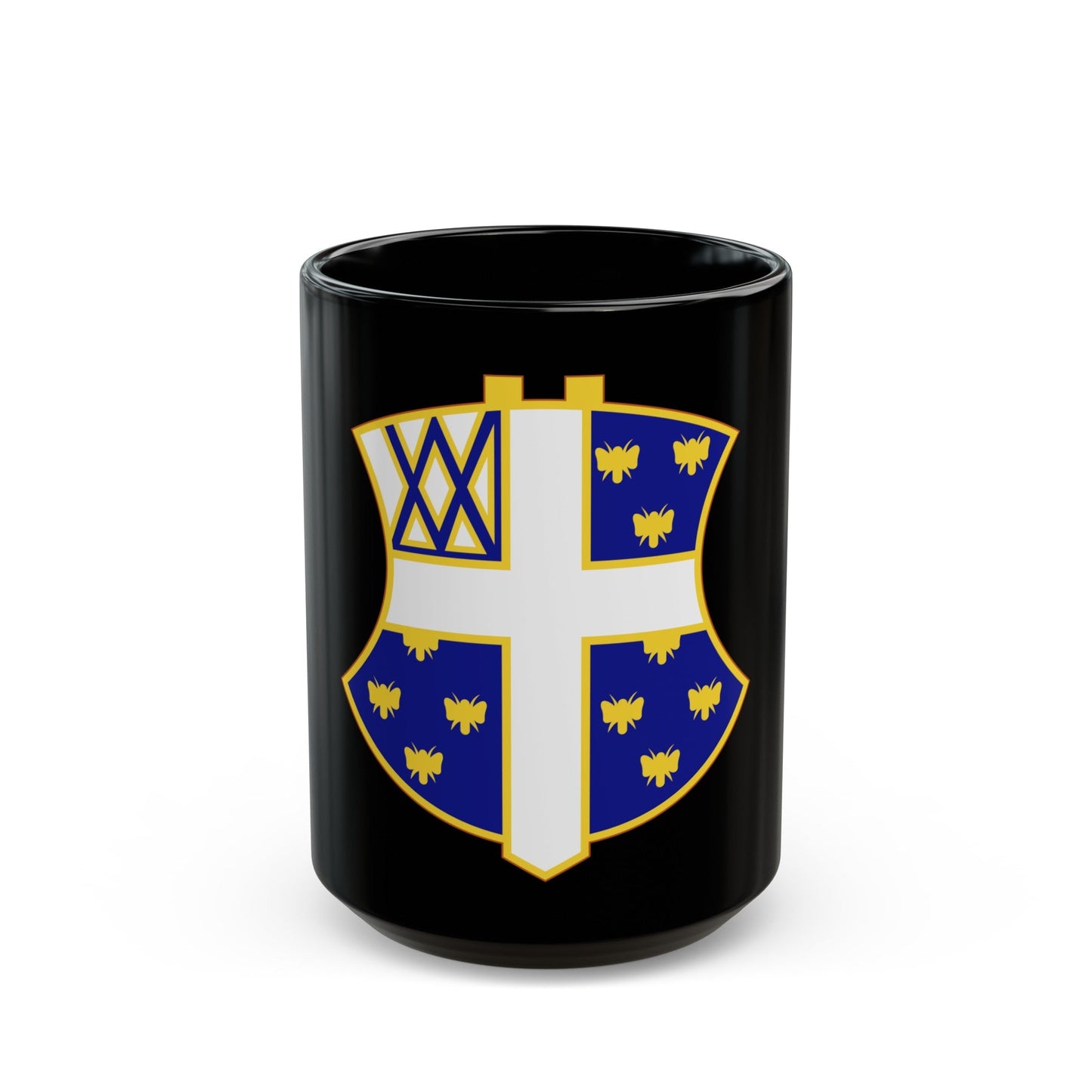 42nd Infantry Regiment (U.S. Army) Black Coffee Mug-15oz-The Sticker Space