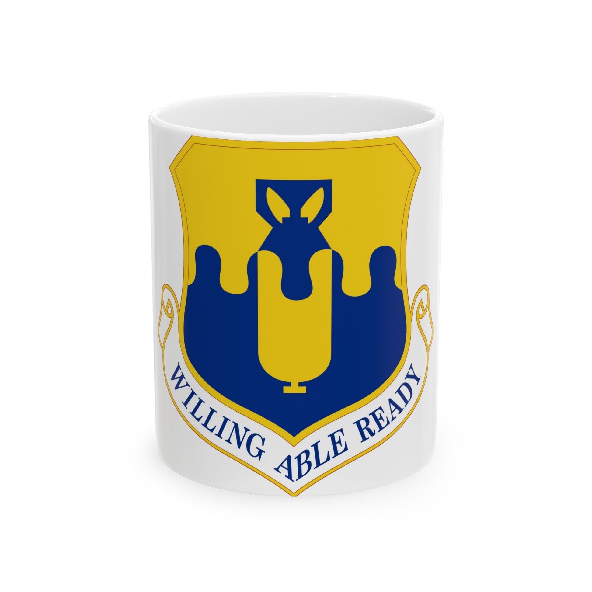 43 Air Mobility Operations Group AMC (U.S. Air Force) White Coffee Mug-11oz-The Sticker Space