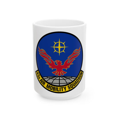 43 Air Mobility Squadron AMC (U.S. Air Force) White Coffee Mug-15oz-The Sticker Space