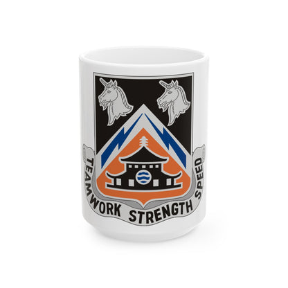 43 Signal Battalion (U.S. Army) White Coffee Mug-15oz-The Sticker Space