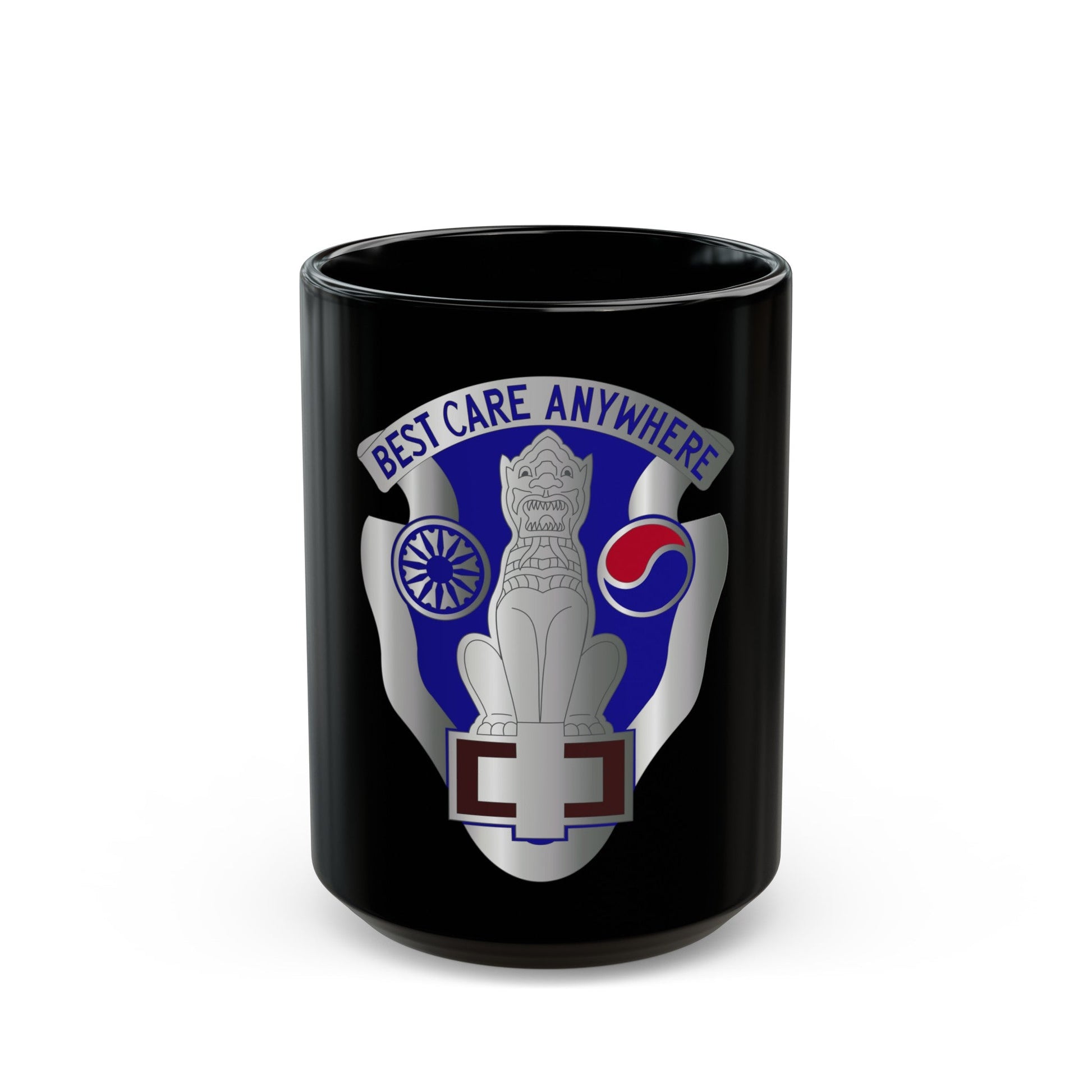 43 Surgical Hospital (U.S. Army) Black Coffee Mug-15oz-The Sticker Space