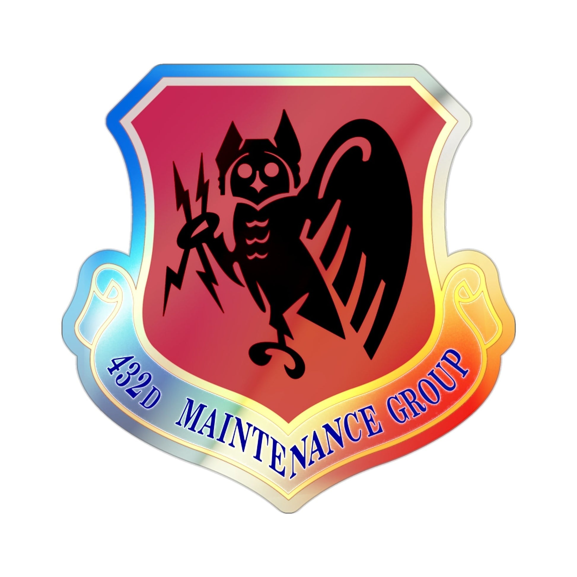 432d Maintenance Group (U.S. Air Force) Holographic STICKER Die-Cut Vinyl Decal-2 Inch-The Sticker Space