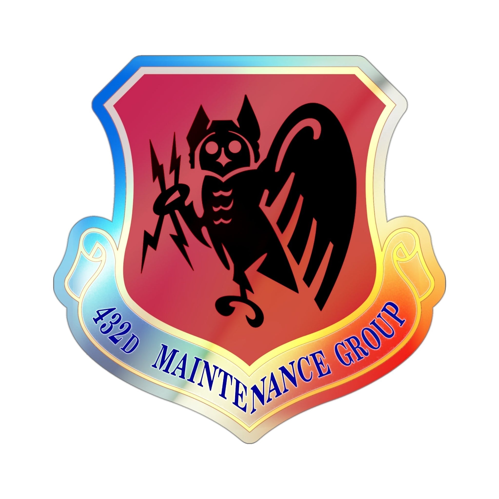 432d Maintenance Group (U.S. Air Force) Holographic STICKER Die-Cut Vinyl Decal-3 Inch-The Sticker Space