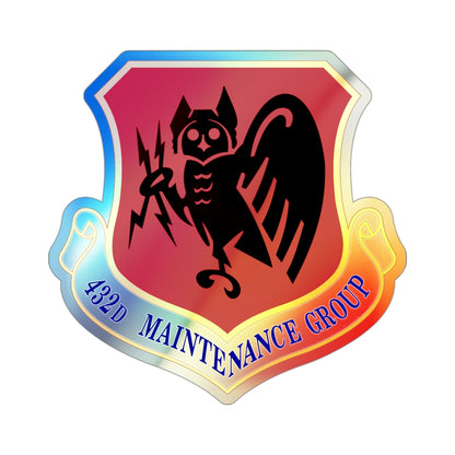 432d Maintenance Group (U.S. Air Force) Holographic STICKER Die-Cut Vinyl Decal-3 Inch-The Sticker Space