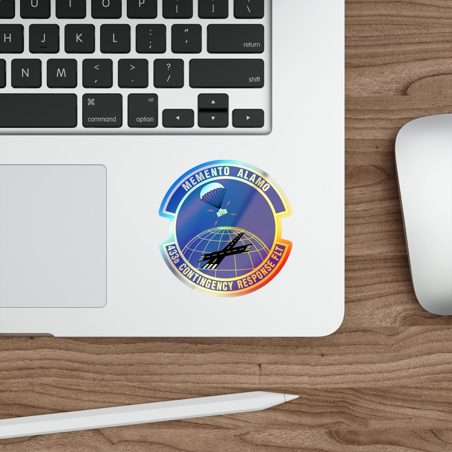 433 Contingency Response Flight AFRC (U.S. Air Force) Holographic STICKER Die-Cut Vinyl Decal-The Sticker Space