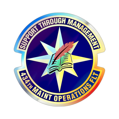 434th Maintenance Operations Flight (U.S. Air Force) Holographic STICKER Die-Cut Vinyl Decal-3 Inch-The Sticker Space