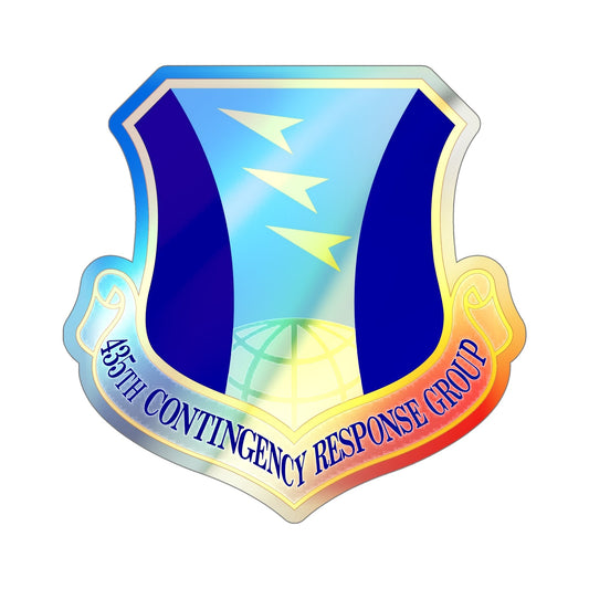 435 Contingency Response Group USAFE (U.S. Air Force) Holographic STICKER Die-Cut Vinyl Decal-6 Inch-The Sticker Space