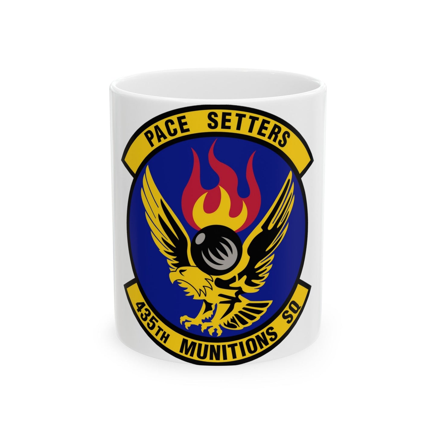 435th Munitions Squadron (U.S. Air Force) White Coffee Mug-11oz-The Sticker Space