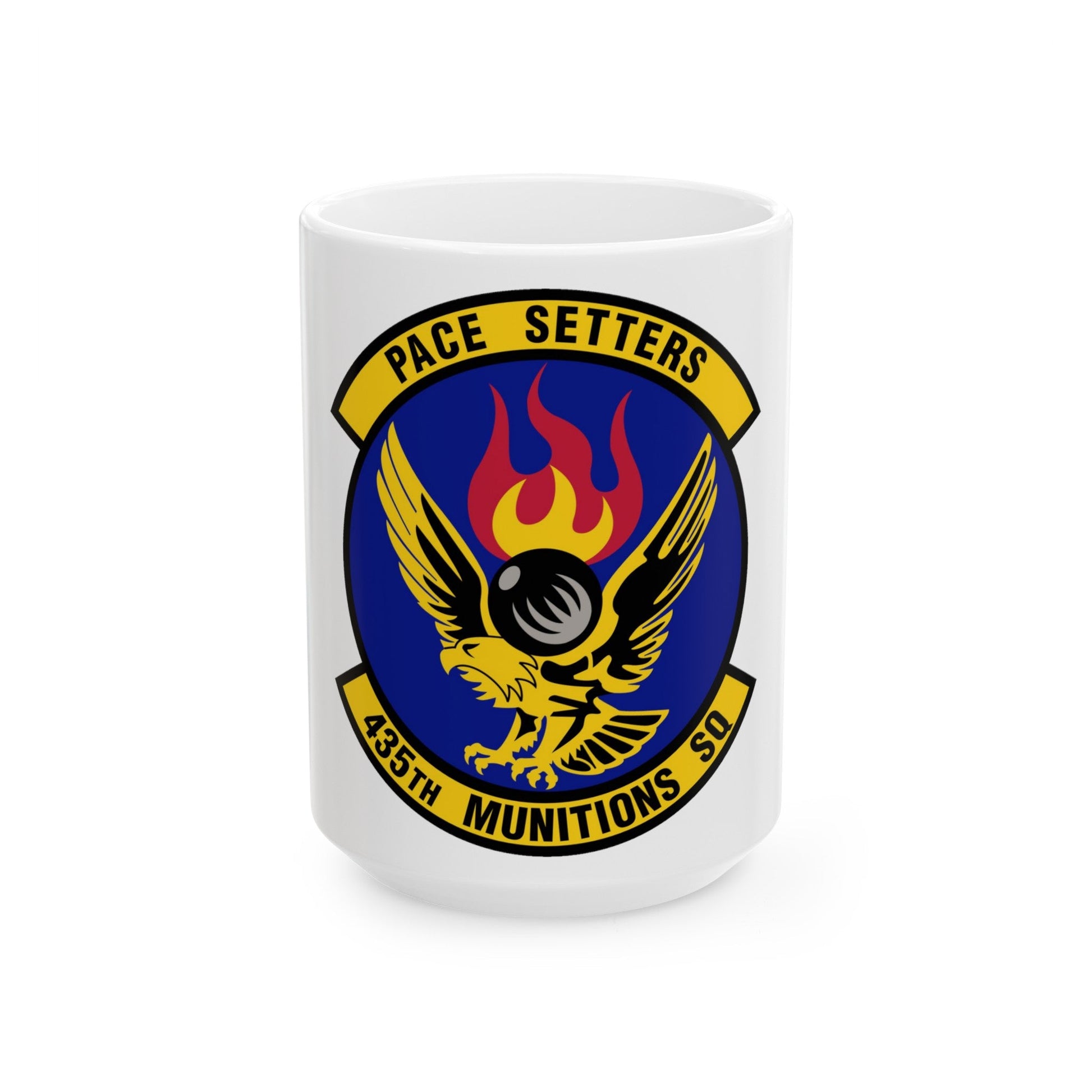 435th Munitions Squadron (U.S. Air Force) White Coffee Mug-15oz-The Sticker Space