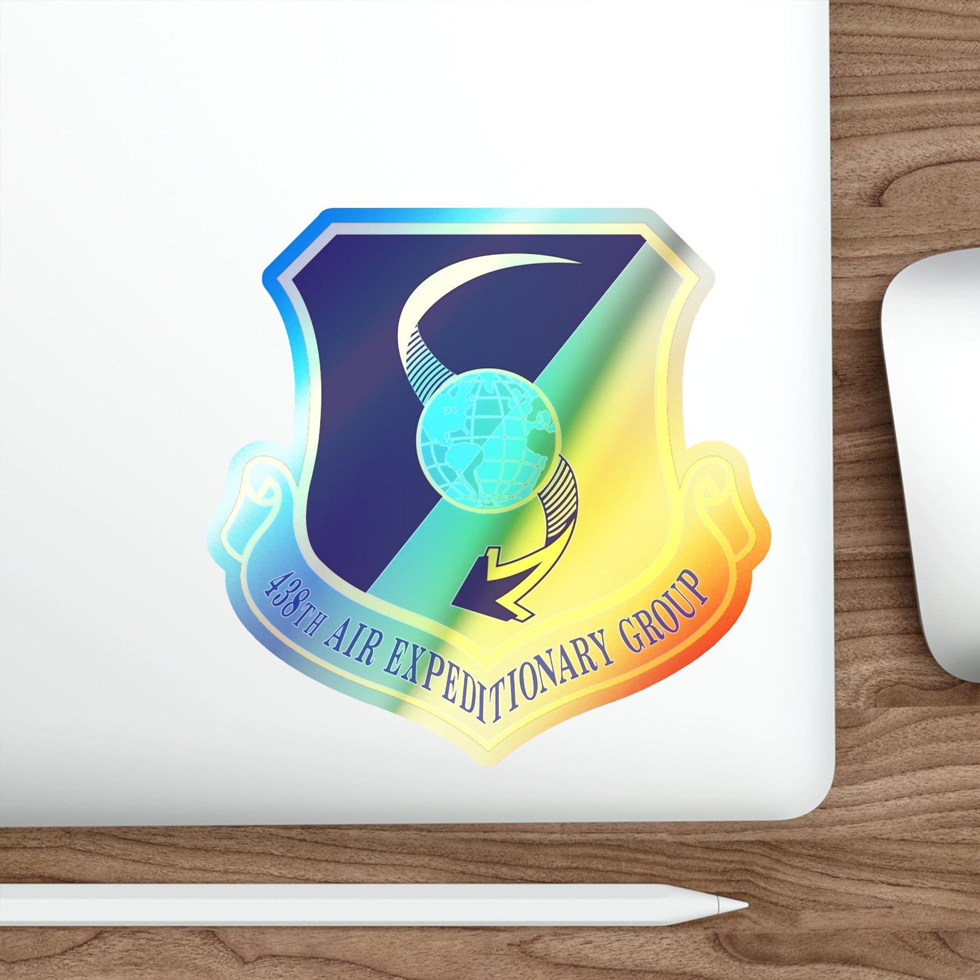 438th Air Expeditionary Group (U.S. Air Force) Holographic STICKER Die-Cut Vinyl Decal-The Sticker Space