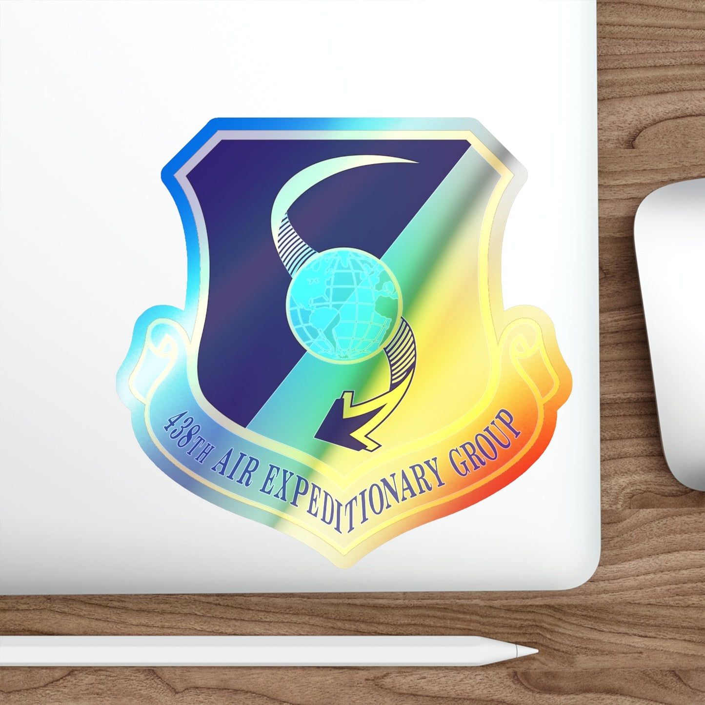 438th Air Expeditionary Group (U.S. Air Force) Holographic STICKER Die-Cut Vinyl Decal-The Sticker Space