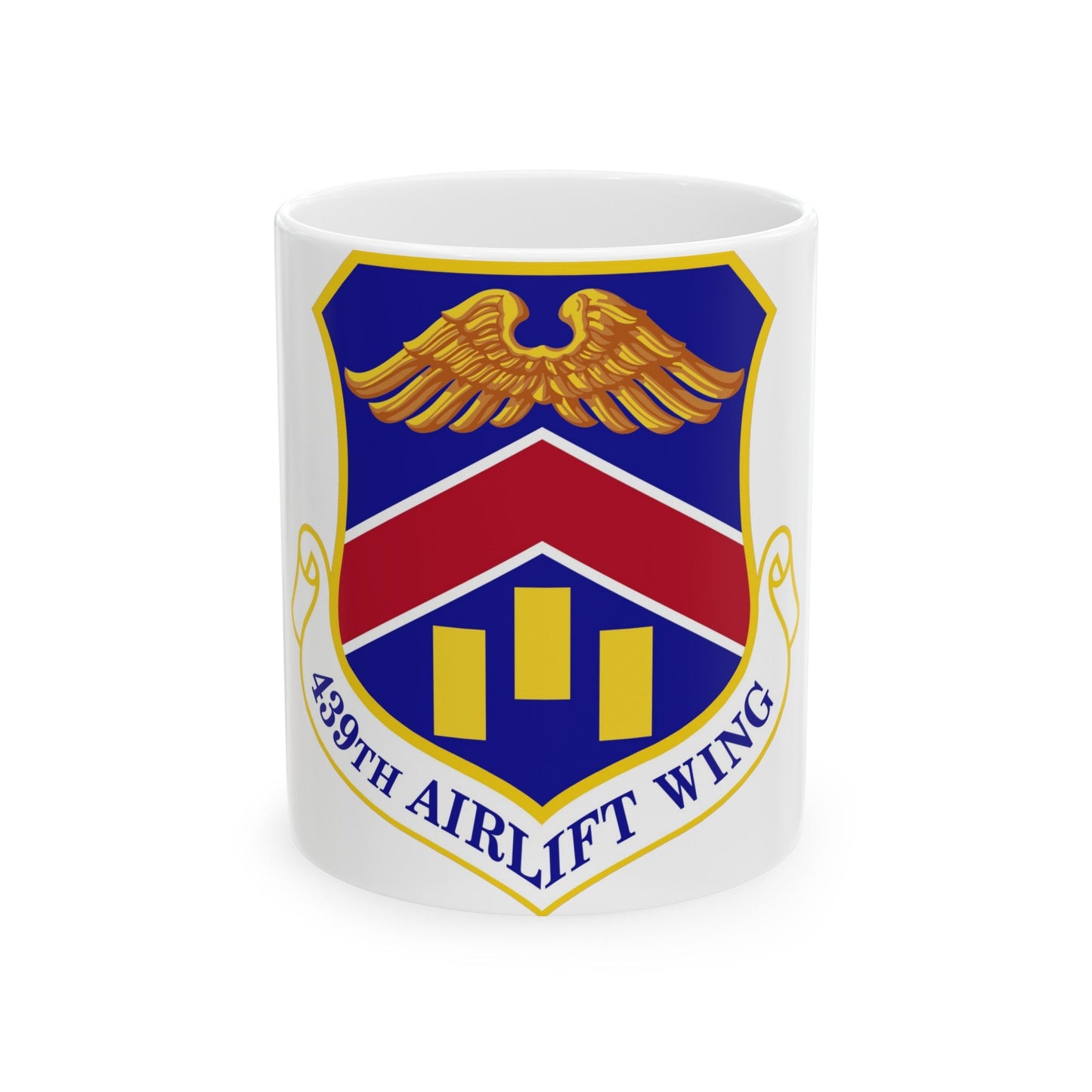 439th Airlift Wing (U.S. Air Force) White Coffee Mug-11oz-The Sticker Space