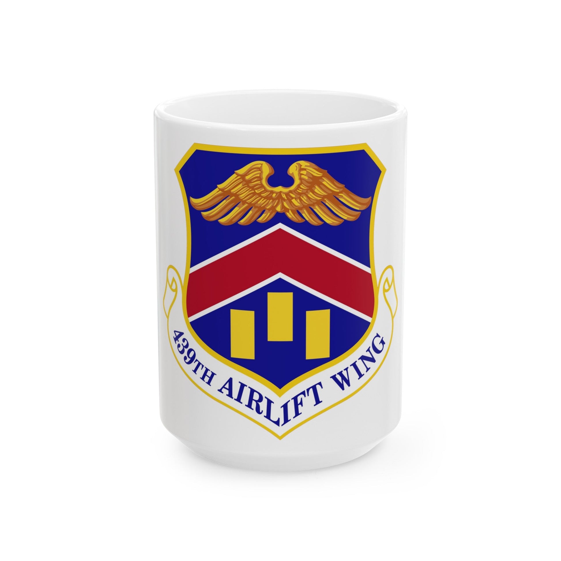439th Airlift Wing (U.S. Air Force) White Coffee Mug-15oz-The Sticker Space