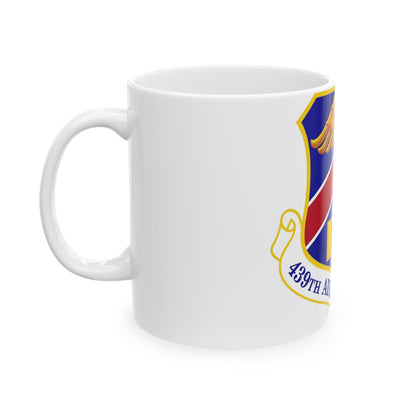 439th Airlift Wing (U.S. Air Force) White Coffee Mug-The Sticker Space