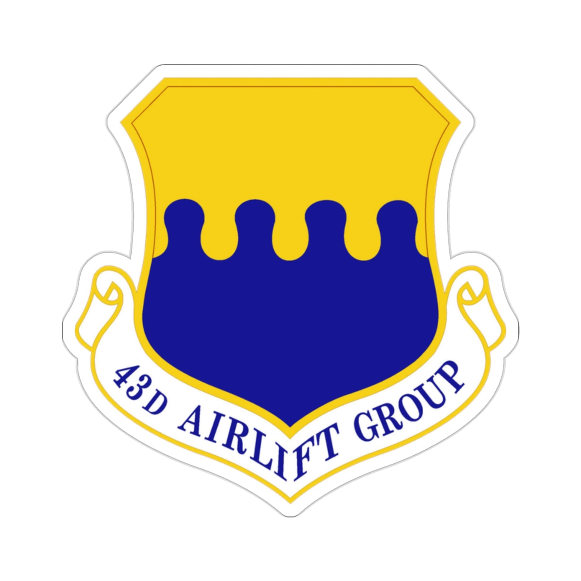 43d Airlift Group (U.S. Air Force) STICKER Vinyl Die-Cut Decal-2 Inch-The Sticker Space
