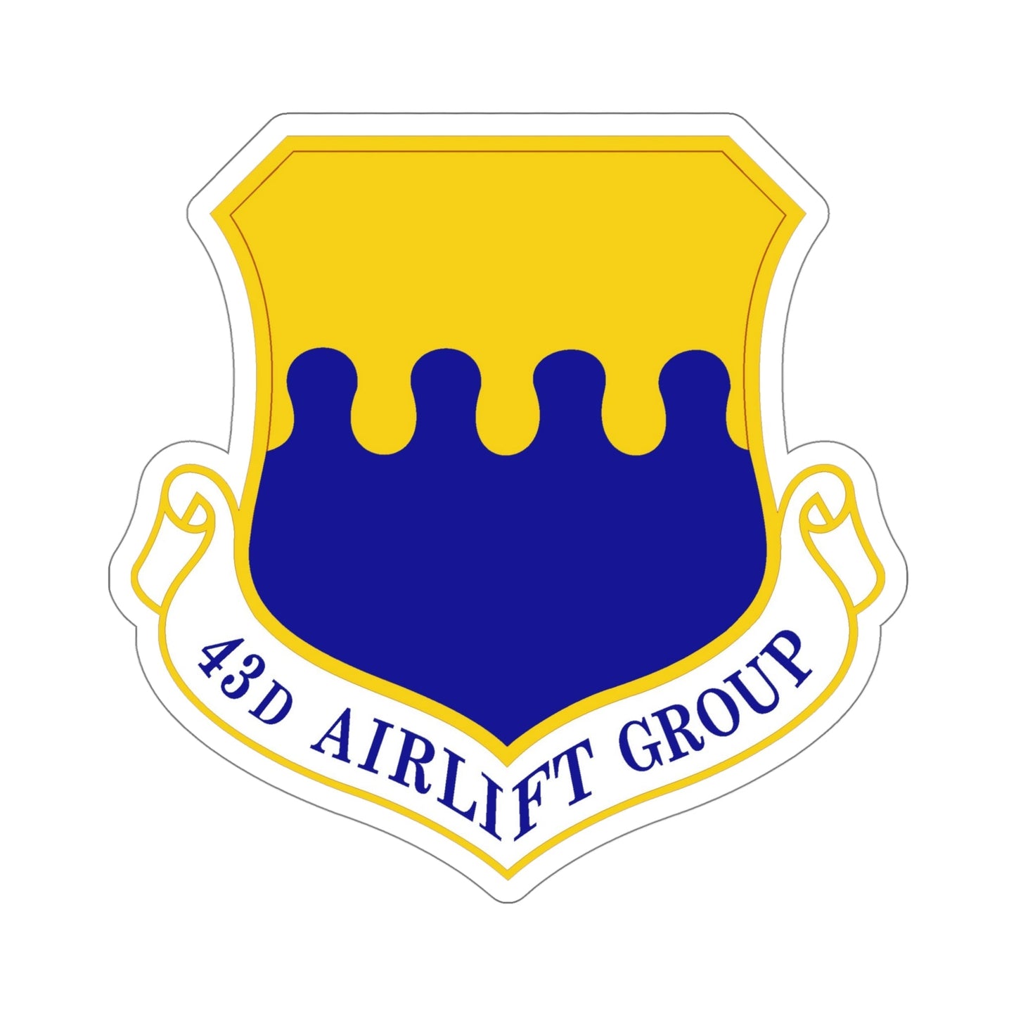 43d Airlift Group (U.S. Air Force) STICKER Vinyl Die-Cut Decal-5 Inch-The Sticker Space