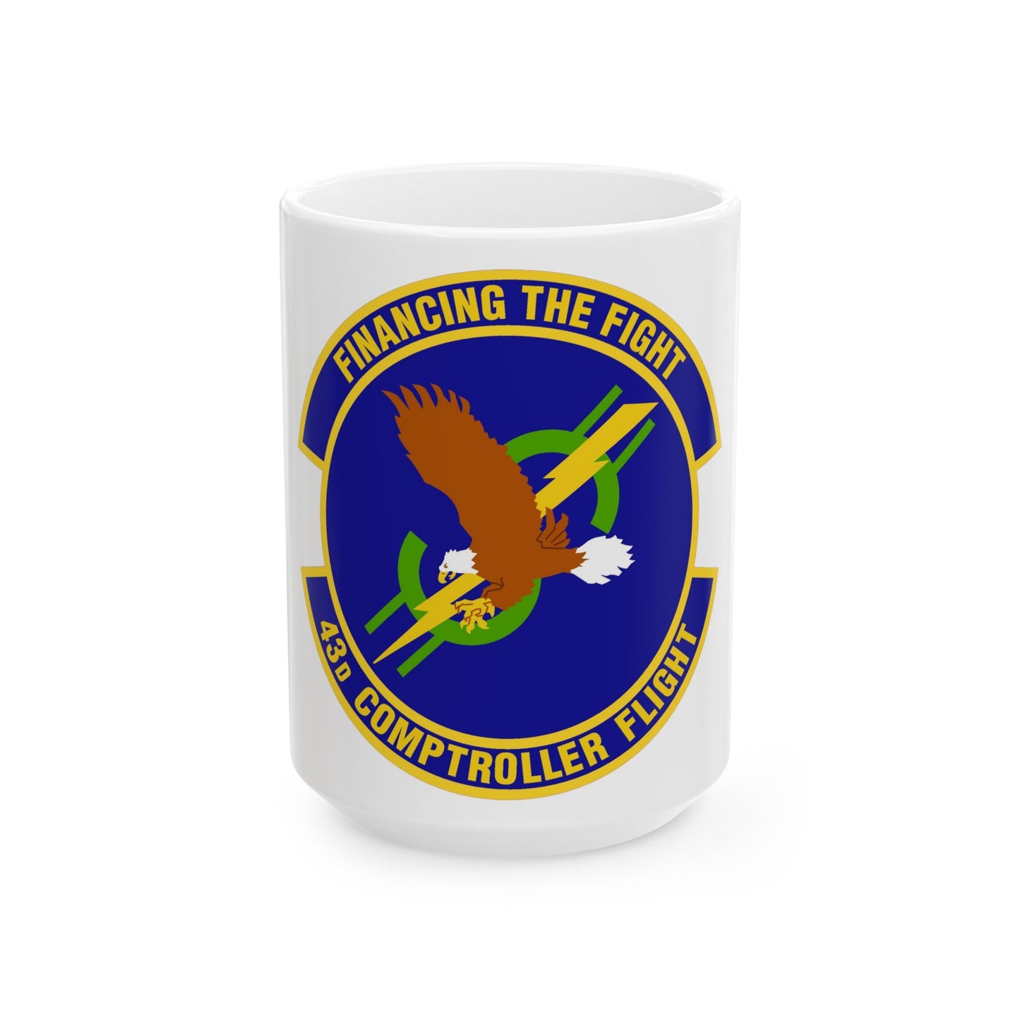 43d Comptroller Flight (U.S. Air Force) White Coffee Mug-15oz-The Sticker Space