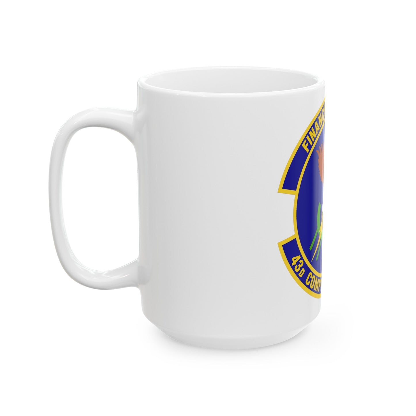 43d Comptroller Flight (U.S. Air Force) White Coffee Mug-The Sticker Space