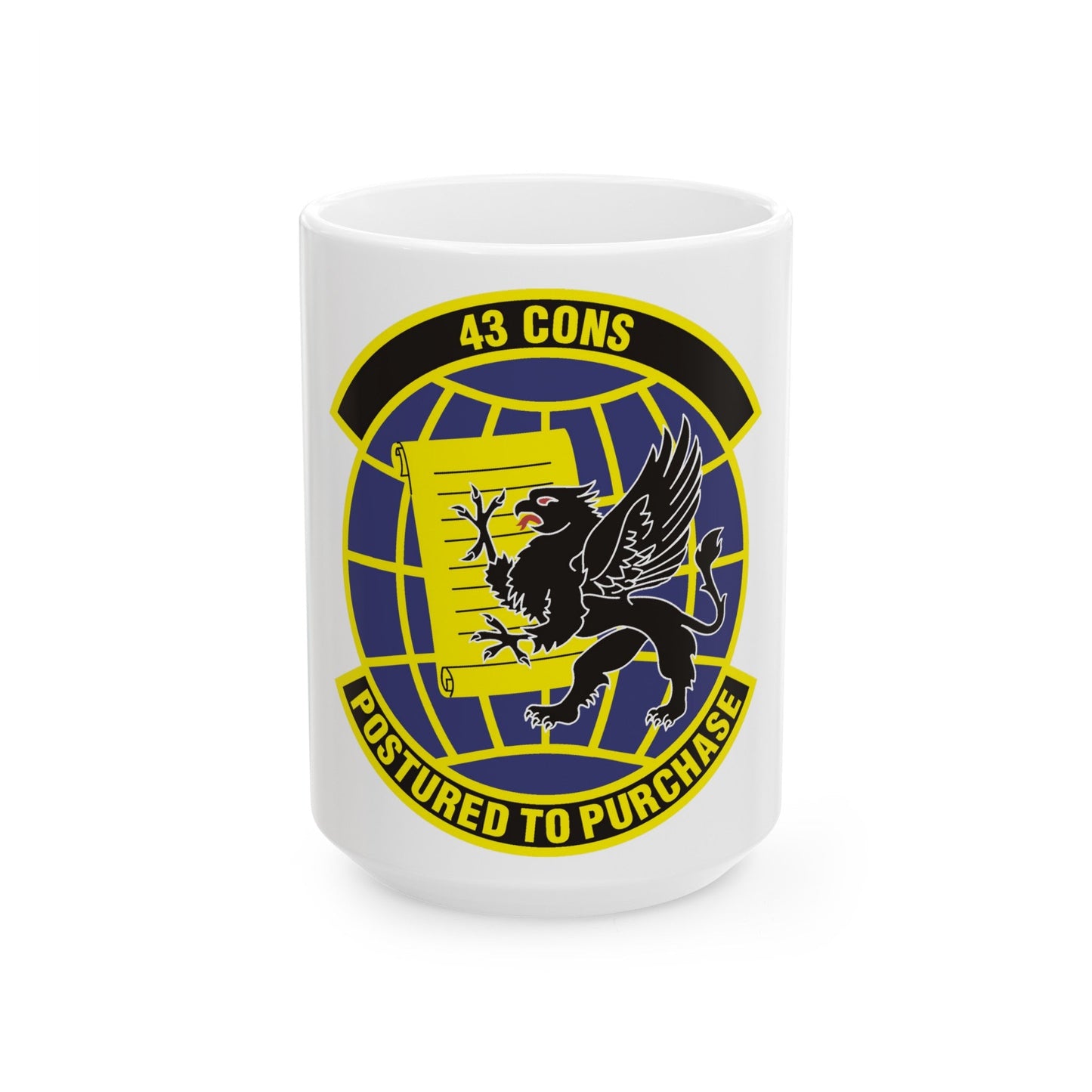 43d Contracting Squadron (U.S. Air Force) White Coffee Mug