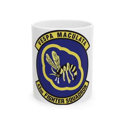 43d Fighter Squadron (U.S. Air Force) White Coffee Mug-11oz-The Sticker Space