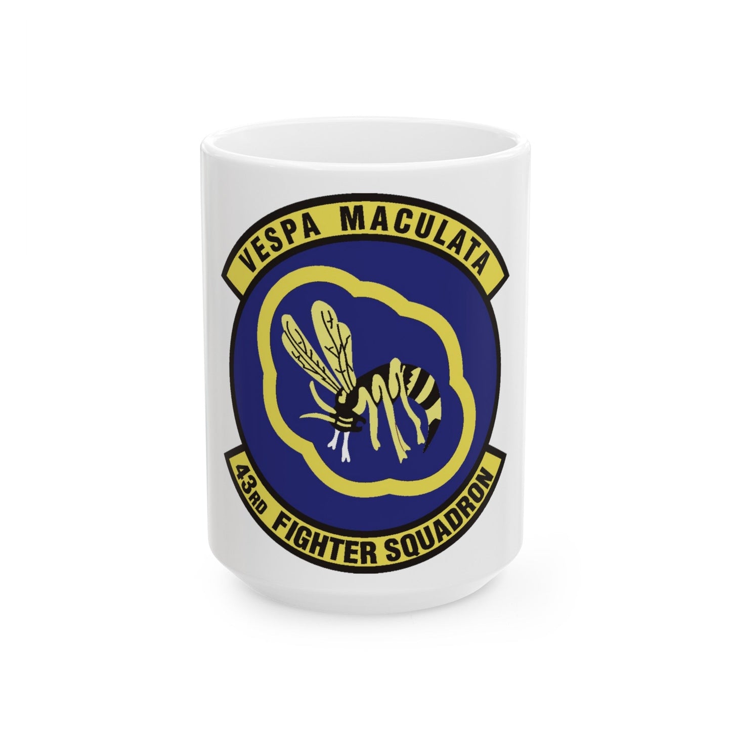 43d Fighter Squadron (U.S. Air Force) White Coffee Mug-15oz-The Sticker Space