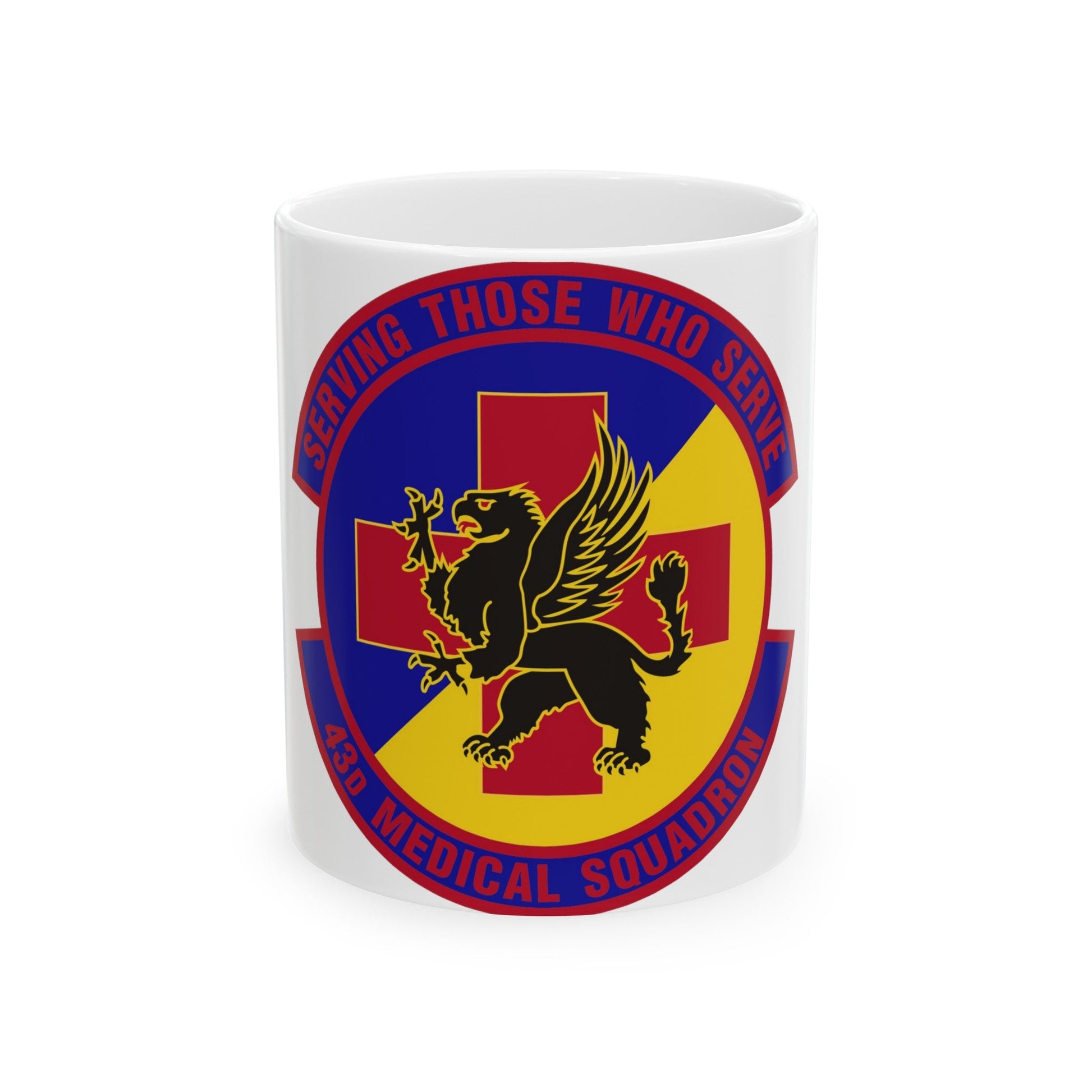 43d Medical Squadron (U.S. Air Force) White Coffee Mug-11oz-The Sticker Space