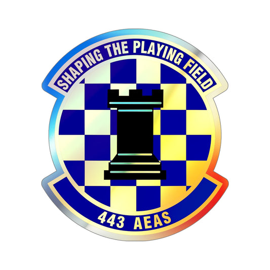 443d Air Expeditionary Advisory Squadron (U.S. Air Force) Holographic STICKER Die-Cut Vinyl Decal-6 Inch-The Sticker Space
