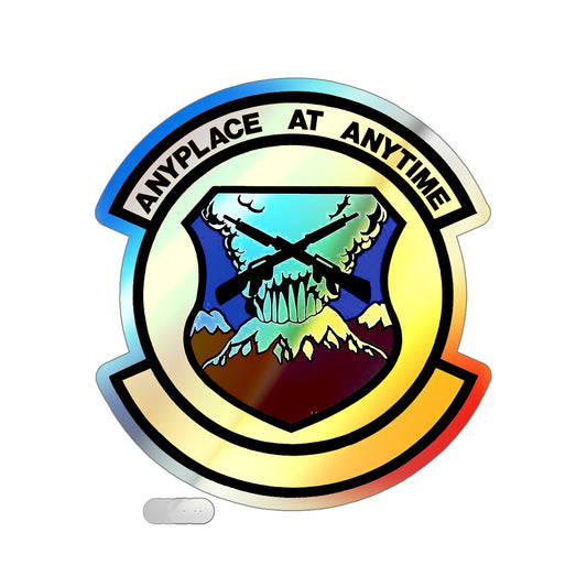 446 Security Forces Squadron AFRC (U.S. Air Force) Holographic STICKER Die-Cut Vinyl Decal-6 Inch-The Sticker Space
