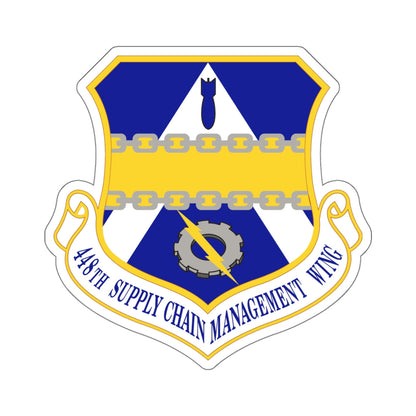 448th Supply Chain Managment Wing (U.S. Air Force) STICKER Vinyl Die-Cut Decal-White-The Sticker Space