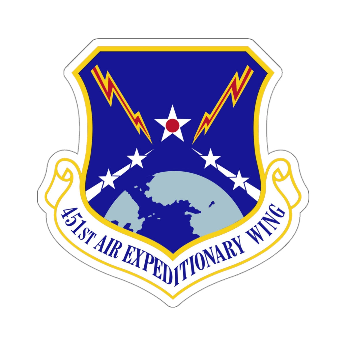 451st Air Expeditionary Wing (U.S. Air Force) STICKER Vinyl Die-Cut Decal-White-The Sticker Space