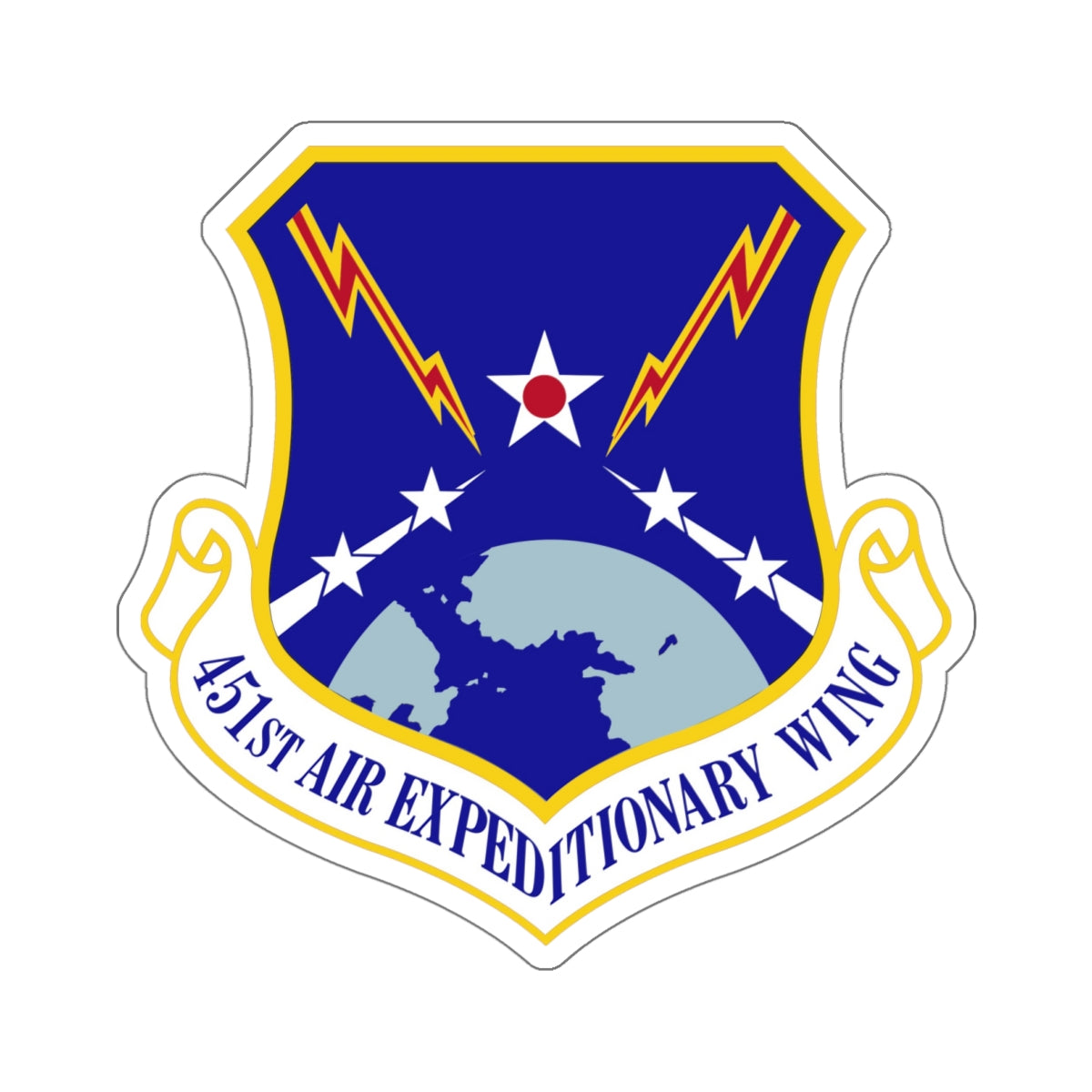 451st Air Expeditionary Wing (U.S. Air Force) STICKER Vinyl Die-Cut Decal-White-The Sticker Space