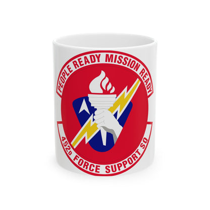 452 Force Support Squadron AFRC (U.S. Air Force) White Coffee Mug-11oz-The Sticker Space