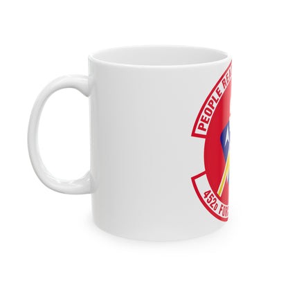 452 Force Support Squadron AFRC (U.S. Air Force) White Coffee Mug-The Sticker Space