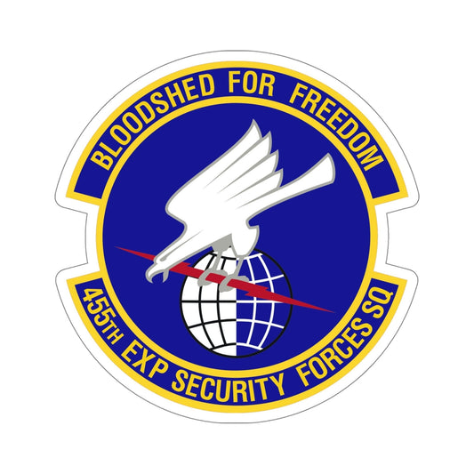 455th Expeditionary Security Forces Squadron (U.S. Air Force) STICKER Vinyl Die-Cut Decal-6 Inch-The Sticker Space
