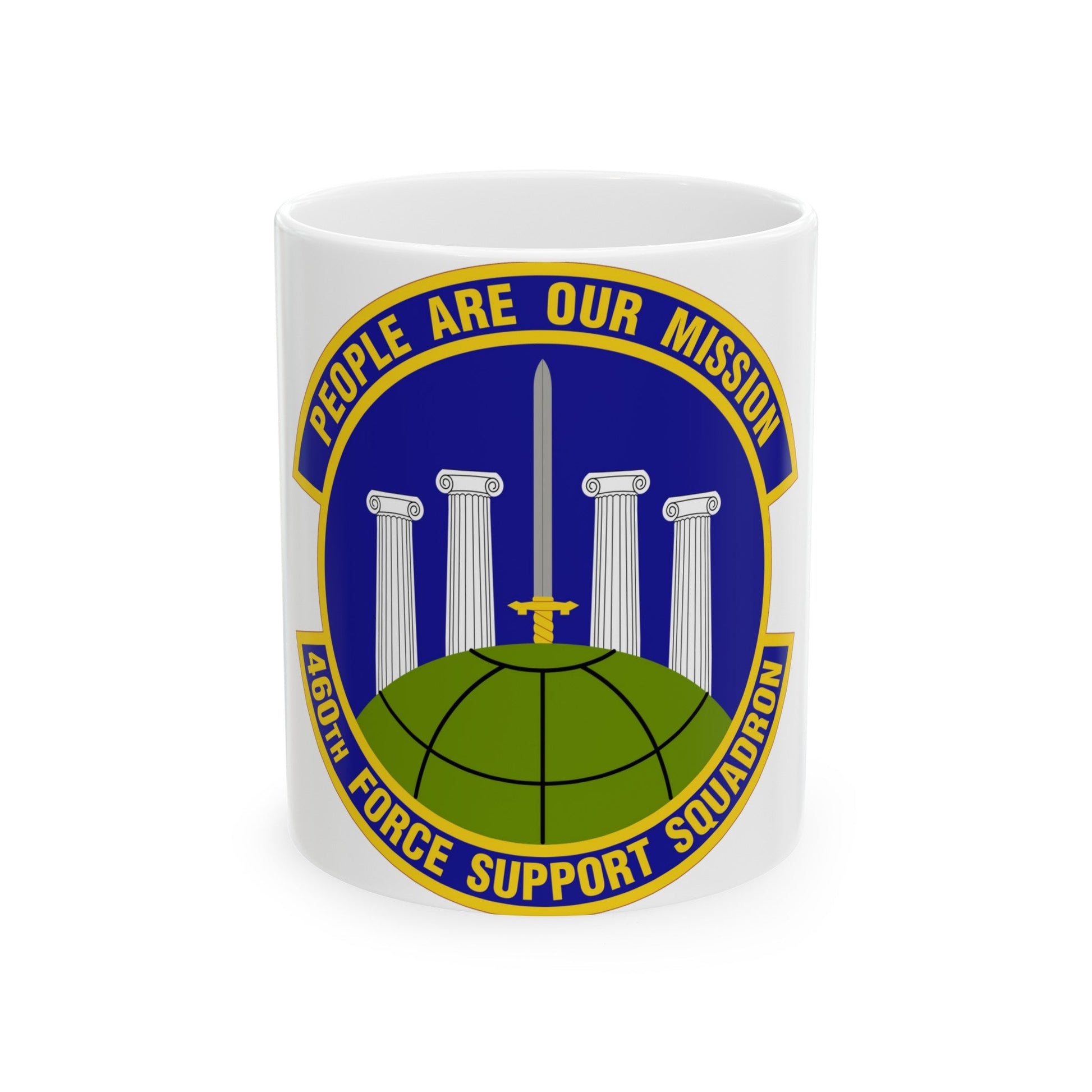 460 Force Support Squadron AFSPC (U.S. Air Force) White Coffee Mug-11oz-The Sticker Space