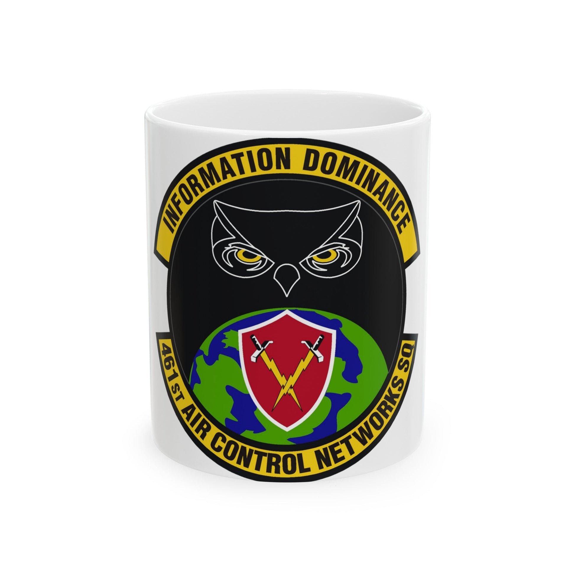 461st Air Control Networks Squadron (U.S. Air Force) White Coffee Mug-11oz-The Sticker Space