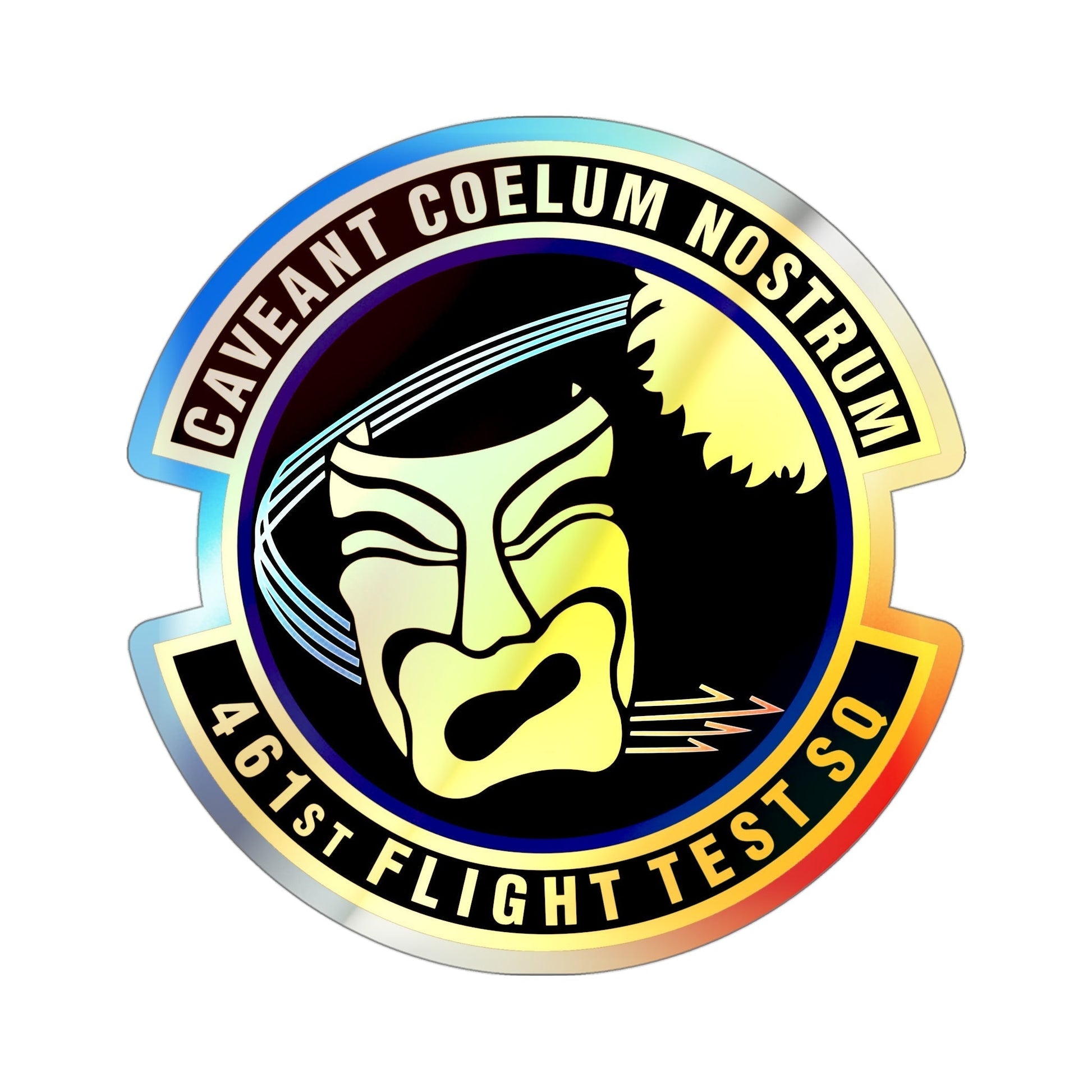 461st Flight Test Squadron (U.S. Air Force) Holographic STICKER Die-Cut Vinyl Decal-4 Inch-The Sticker Space