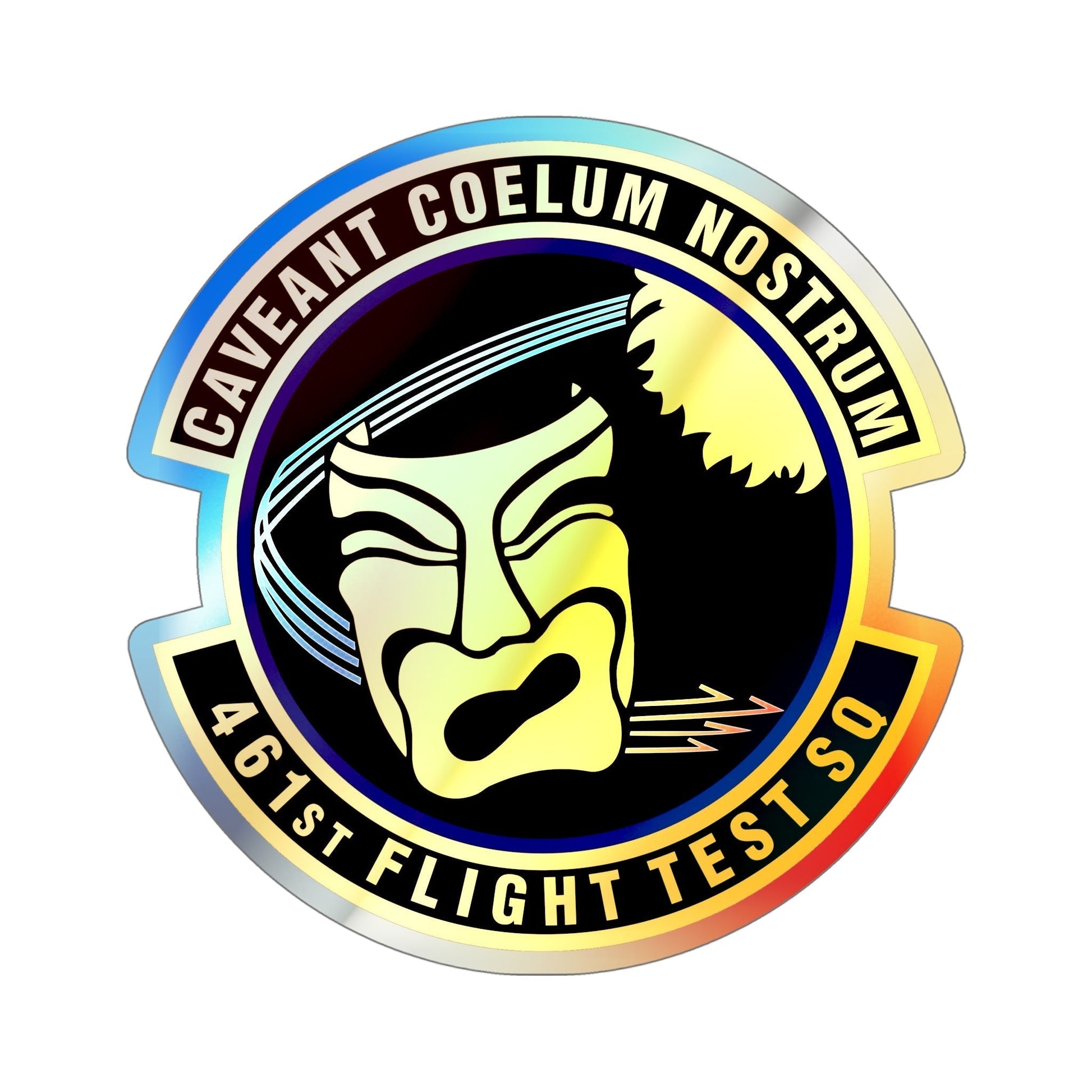 461st Flight Test Squadron (U.S. Air Force) Holographic STICKER Die-Cut Vinyl Decal-6 Inch-The Sticker Space