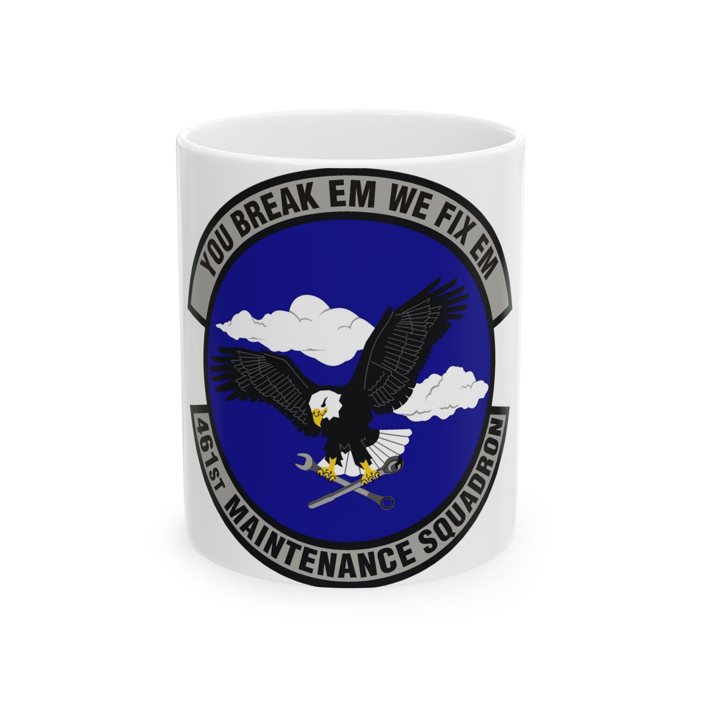 461st Maintenance Squadron (U.S. Air Force) White Coffee Mug-11oz-The Sticker Space