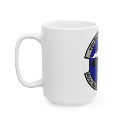 461st Maintenance Squadron (U.S. Air Force) White Coffee Mug-The Sticker Space