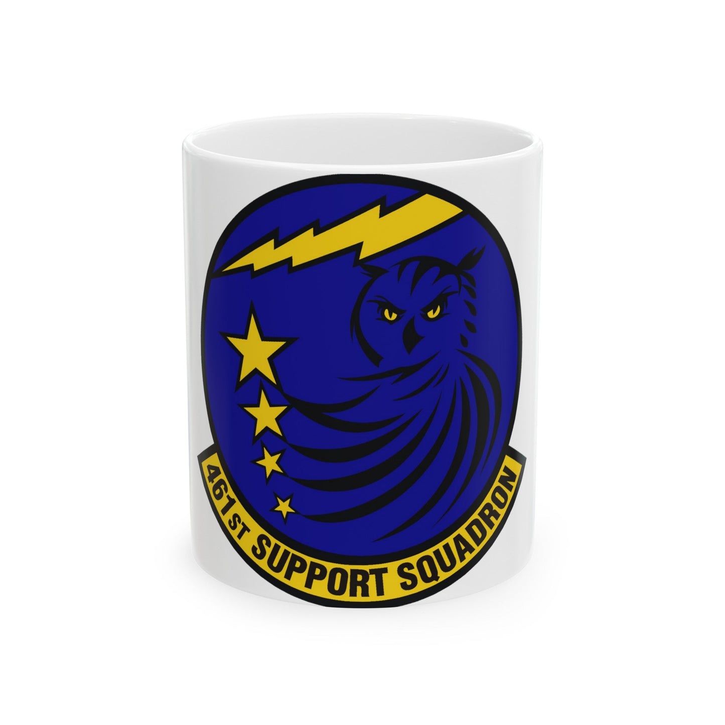 461st Support Squadron (U.S. Air Force) White Coffee Mug-11oz-The Sticker Space