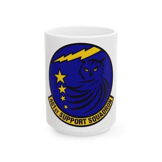461st Support Squadron (U.S. Air Force) White Coffee Mug