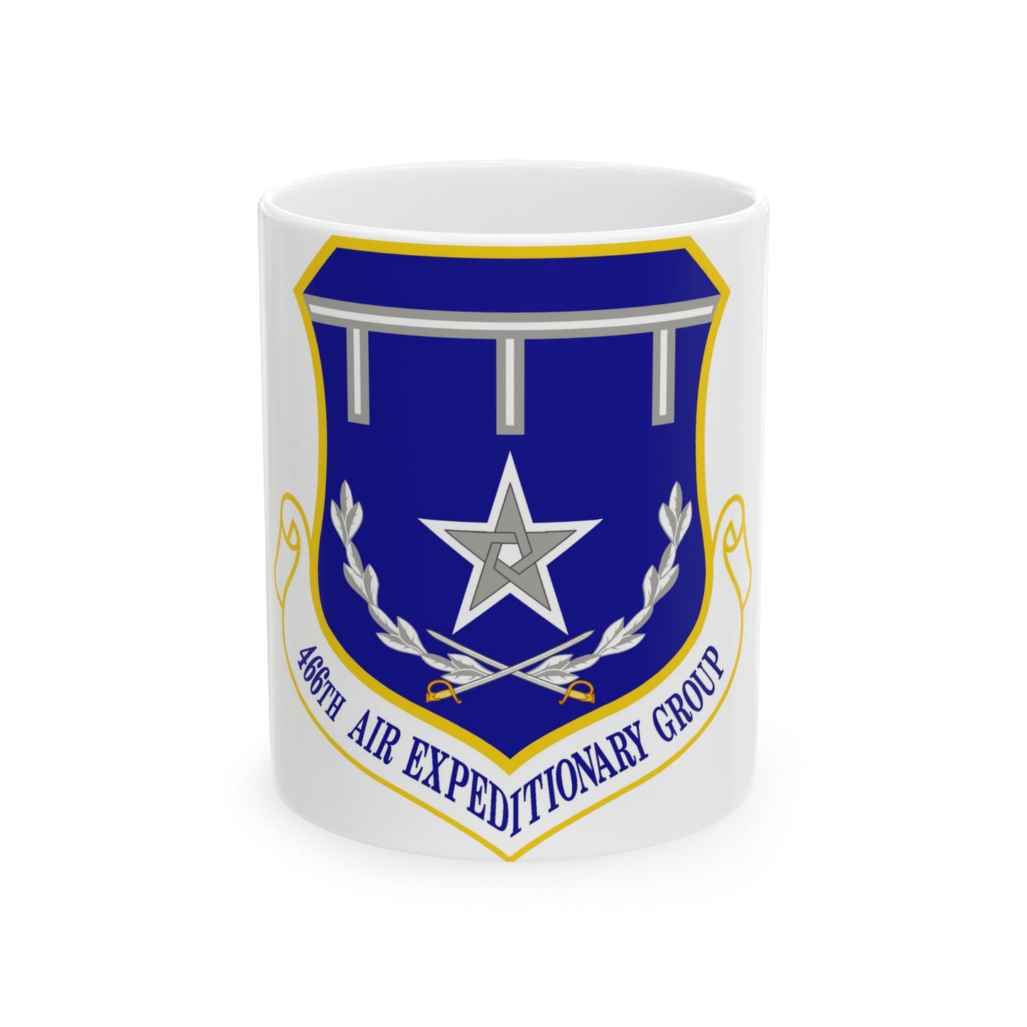 466th Air Expeditionary Group (U.S. Air Force) White Coffee Mug-11oz-The Sticker Space