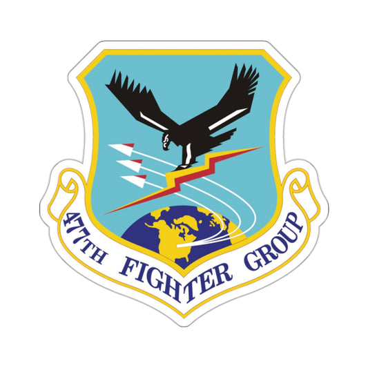 477th Fighter Group (U.S. Air Force) STICKER Vinyl Die-Cut Decal-White-The Sticker Space