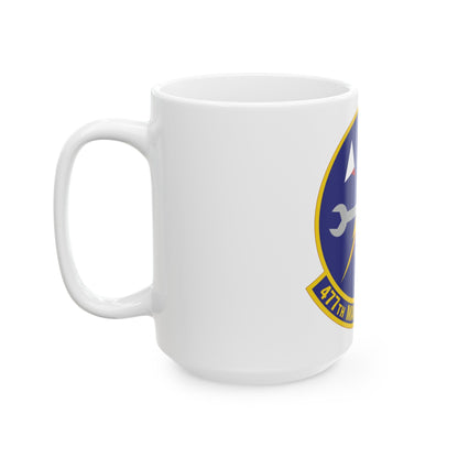 477th Maintenance Squadron (U.S. Air Force) White Coffee Mug-The Sticker Space